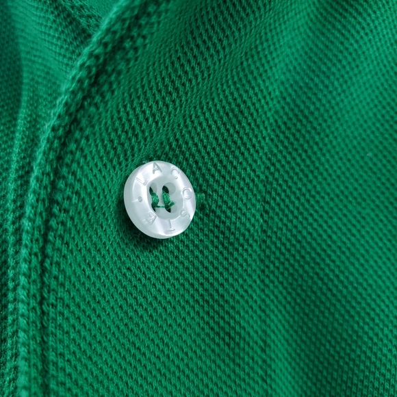 Lacoste Classic Fit Polo Cotton Men's Green 5191L - Picture 4 of 7